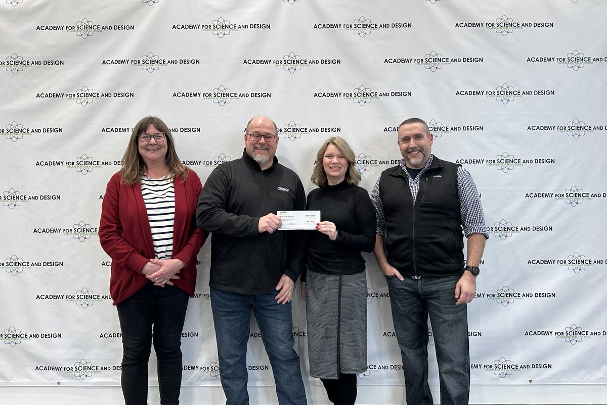 We're grateful to Omron Foundation, Inc. for their generous $5,000 grant to support ASD’s program. It was a pleasure showing Tom Driscoll of Omron around our new facility this morning. OFI’s partnership is pivotal to our program's success. #CommunityImpact