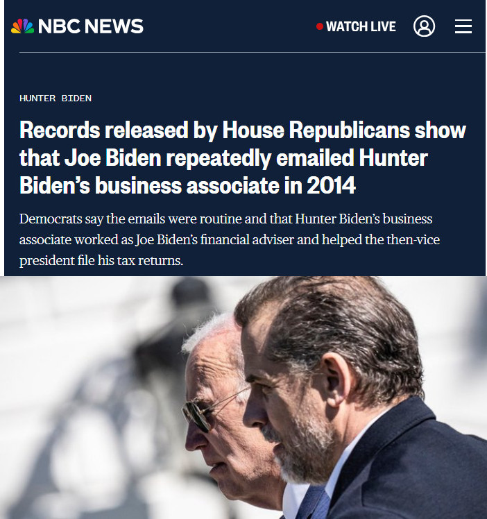 PATHETIC! Democrats say the emails were 'routine.' YEP, bribery and treasonous corruption WERE routine by the Bidens. More here: nbcnews.com/news/records-r…