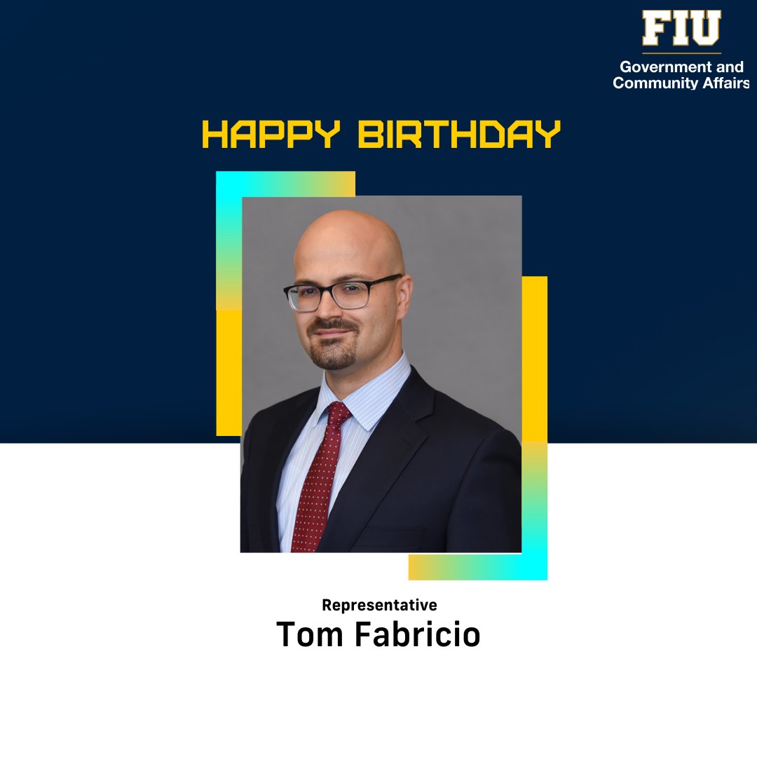 Today we wish a happy birthday to Representative @TPFabricio! 🥳