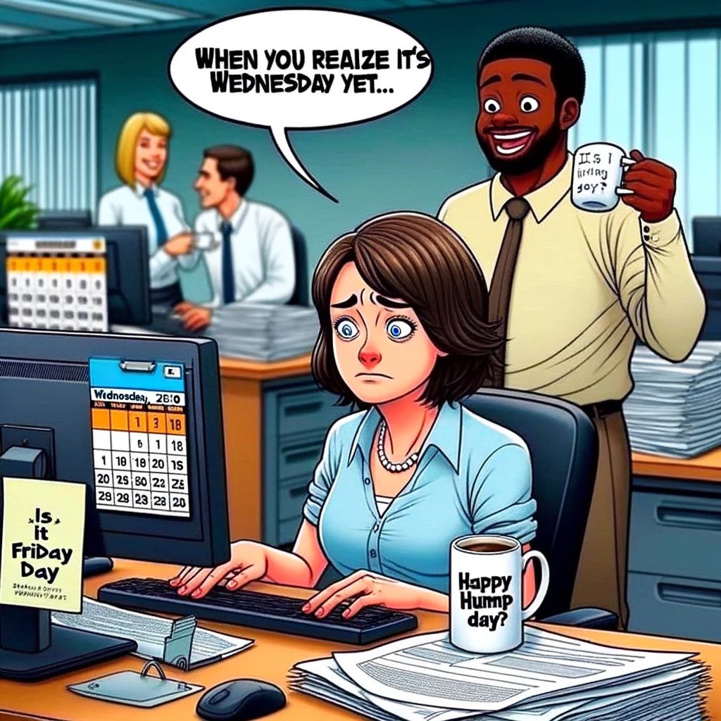 DebbieCivil's tweet image. Happy Wednesday  everyone! #WorkLifeBalance #Workday #Memes