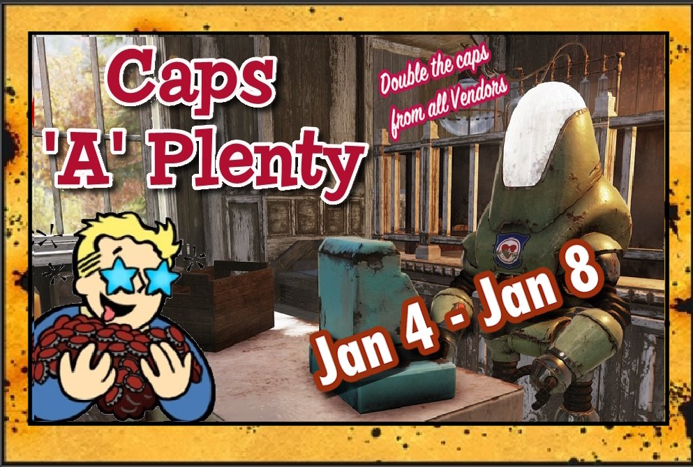 SpudGR's tweet photo. #𝗙𝗮𝗹𝗹𝗼𝘂𝘁𝟳𝟲 #FO76 #Fallout #Bethesda #vaulttec: Weekend Event https://t.co/Db60gLH6mp