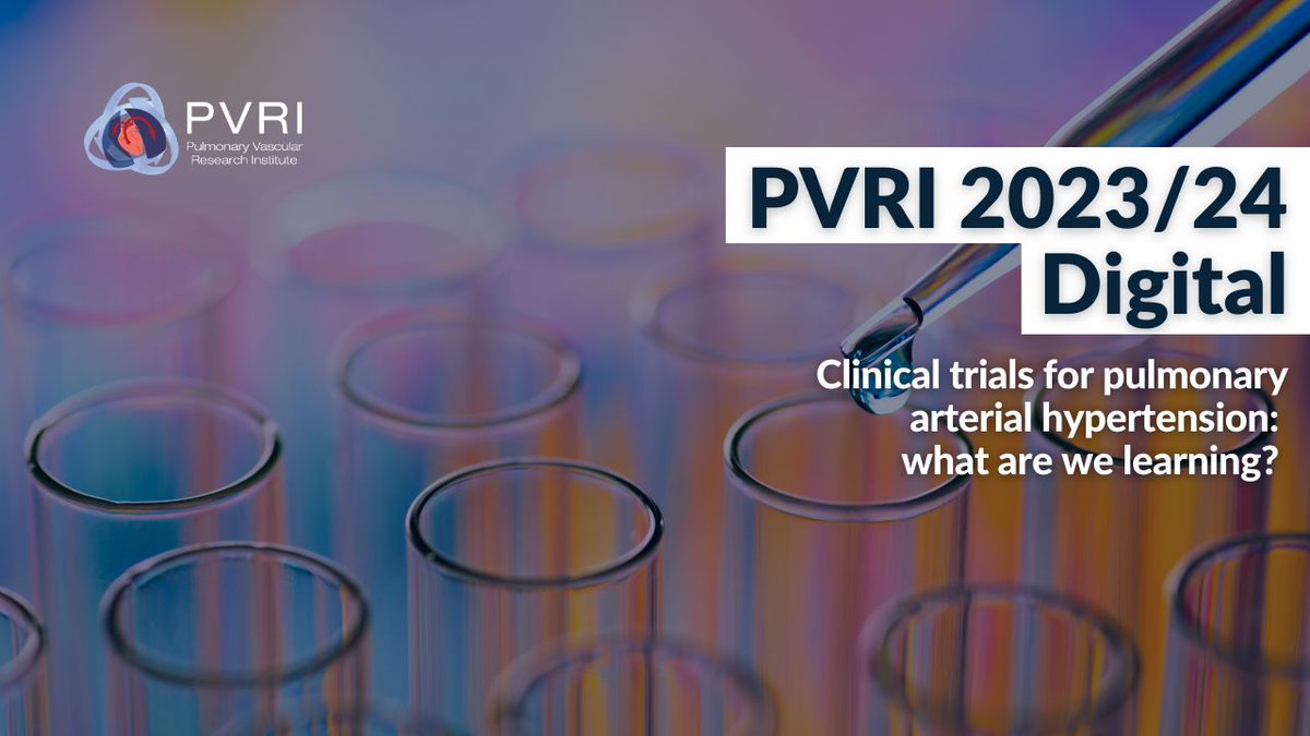 Register now for 'Clinical trials for pulmonary arterial hypertension: what are we learning?', the next webinar in our #PVRIDigital series. Our five highly respected speakers will be discussing all things clinical trials for #PulmonaryArterialHypertension: us02web.zoom.us/webinar/regist…