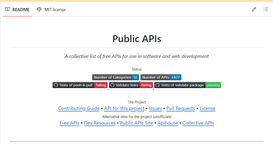 Curious_Sapnil's tweet image. The biggest Free API collection I have ever seen.🔥
🌟Don't forget to star the repo.
Link:- github.com/public-apis/pu…
#freeapi #api #coding #MachineLearning #github
