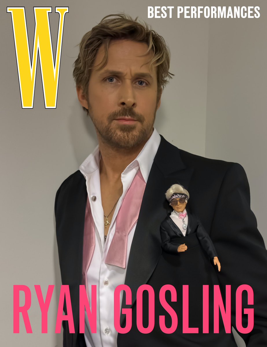 Ryan Gosling, W Magazine'in Best Performances kapağında.