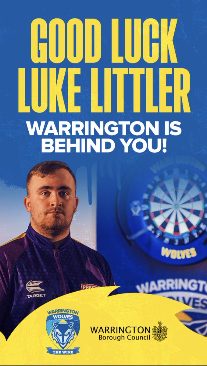Good luck <a href="/LukeTheNuke180/">Luke Littler</a>