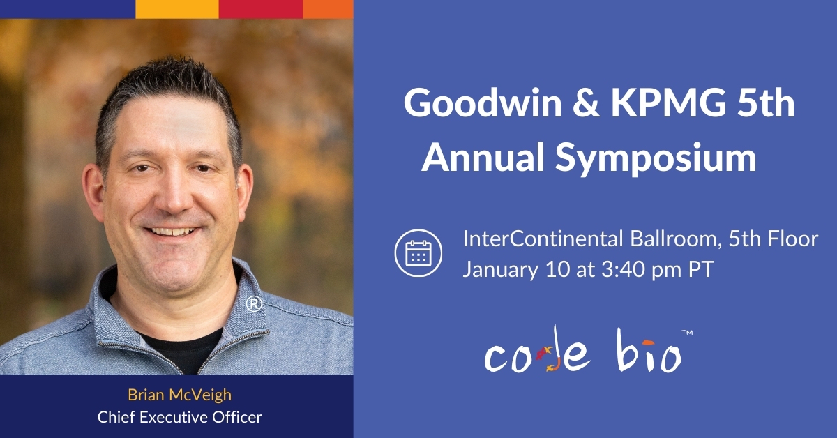 Our CEO, Brian McVeigh will be sharing his experience at the <a href="/GoodwinLaw/">Goodwin</a> &amp; <a href="/KPMG_US/">KPMG US</a> 5th Annual Symposium during the <a href="/JPMorgan/">J.P. Morgan</a> Healthcare Conference. Learn more: bit.ly/3Rv4MXl #JPM24