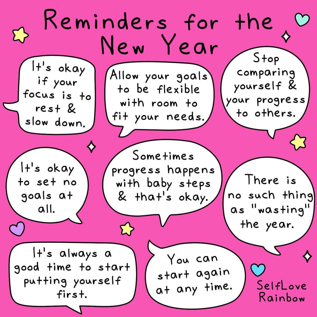Gentle reminders 🩵💛🩷