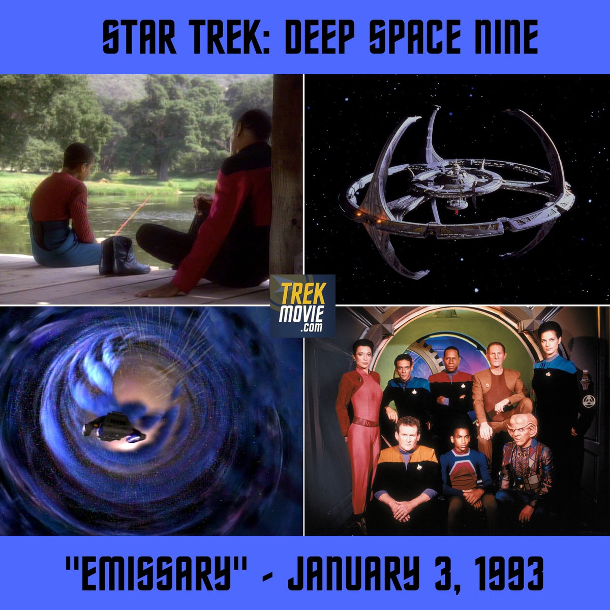 OTD: #StarTrekDS9 premiered with "Emissary." The goal was for it to be like a western, starting with a man and his son arriving at a frontier town on the edge of known civilization. Were you watching? What did you think when you first saw it? 
#StarTrek