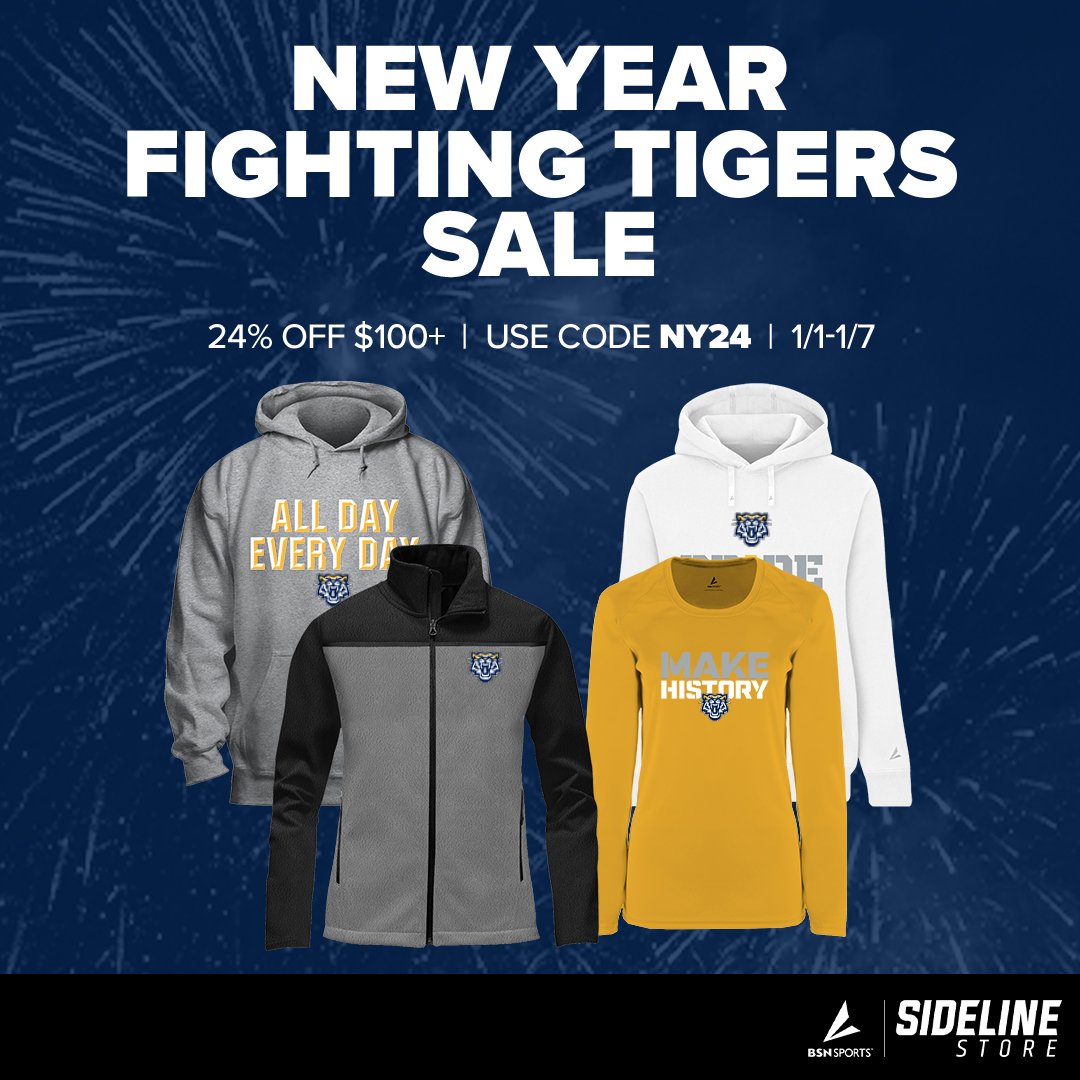 Cheers to the new year! 🎉Celebrate ‘24 with 24% OFF when you spend $100+ using code NY24 at checkout. Score custom hoodies, jackets, T-shirts and more at your

Fighting Tigers Sideline store now thru Sunday!

sideline.bsnsports.com/schools/georgi…
