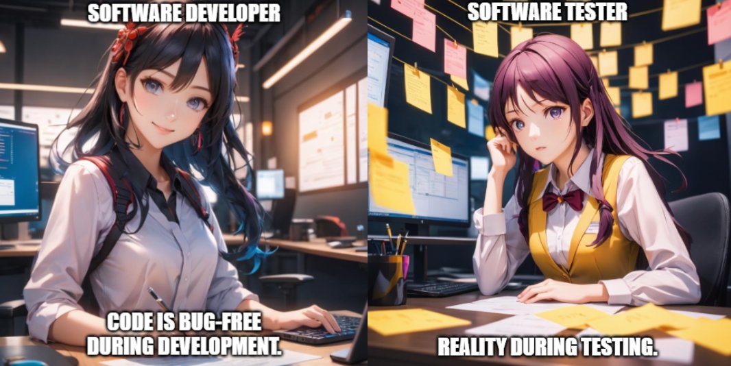 ArsalanNabeel4's tweet photo. Expectation vs. Reality in the world of software development #QA #TestingLife #testing https://t.co/hG6Qg8R0bW