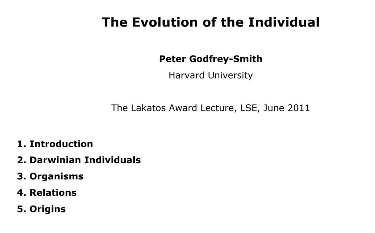 @PessoaBrain @DrYohanJohn @KordingLab I reckon that with these questions it's always worth keeping an eye on the bigger picture, i.e. from biology - this is one very nice overview from @pgodfreysmith petergodfreysmith.com/Evo_Ind_PGS_La…