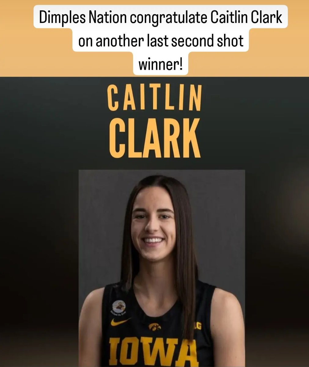 natdimplesday's tweet photo. National Dimples Day congratulates @CaitlinClark22 #caitlinclark #dimples #basketball https://t.co/SP5P7reMXk