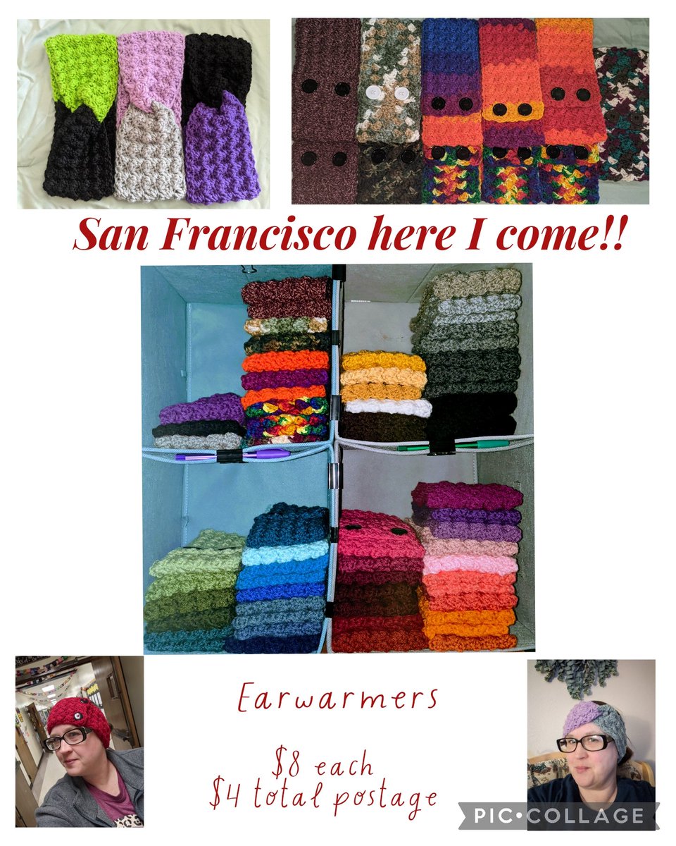 dfteach's tweet image. Last summer I got to experience all new adventures with the teacher cruise and #ImpactRetreat. I'm ready to continue my new experiences in SF this summer! Can you help me get there?

Here are the ear warmers I have available.
$8 each with $4 no matter how many you order.