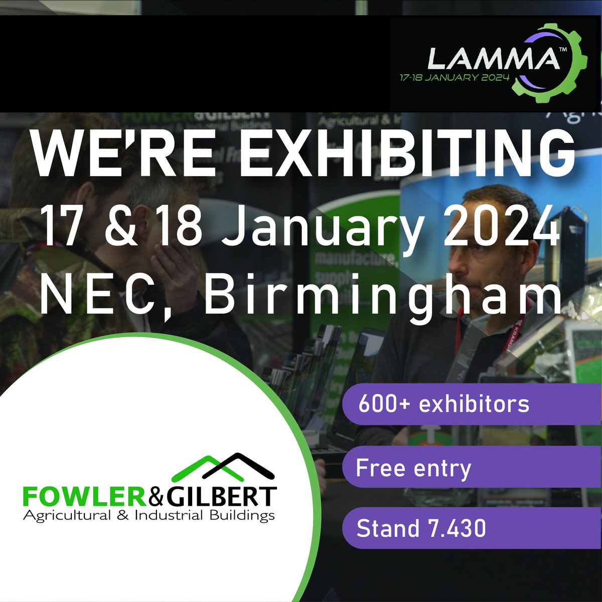 Countdown is on for LAMMA

It'll be here before we know it, are you joining us?

17th &amp; 18th January

📍 NEC, Birmingham - Hall 7, Stand 430

Free Entry!