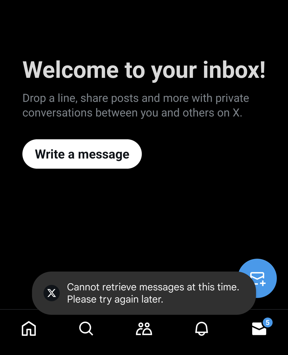 ABitGingerDeux's tweet photo. Lol fuck this app man. I now can't see any of my conversations. @Support https://t.co/A60C8dkzkD