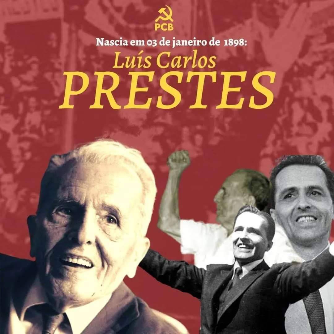 PCBpartidao's tweet photo. 126 anos de nascimento do Cavaleiro da Esperança!
Viva o Camarada Luis Carlos Prestes!
03/01/1898 https://t.co/rtkZiCXIsP