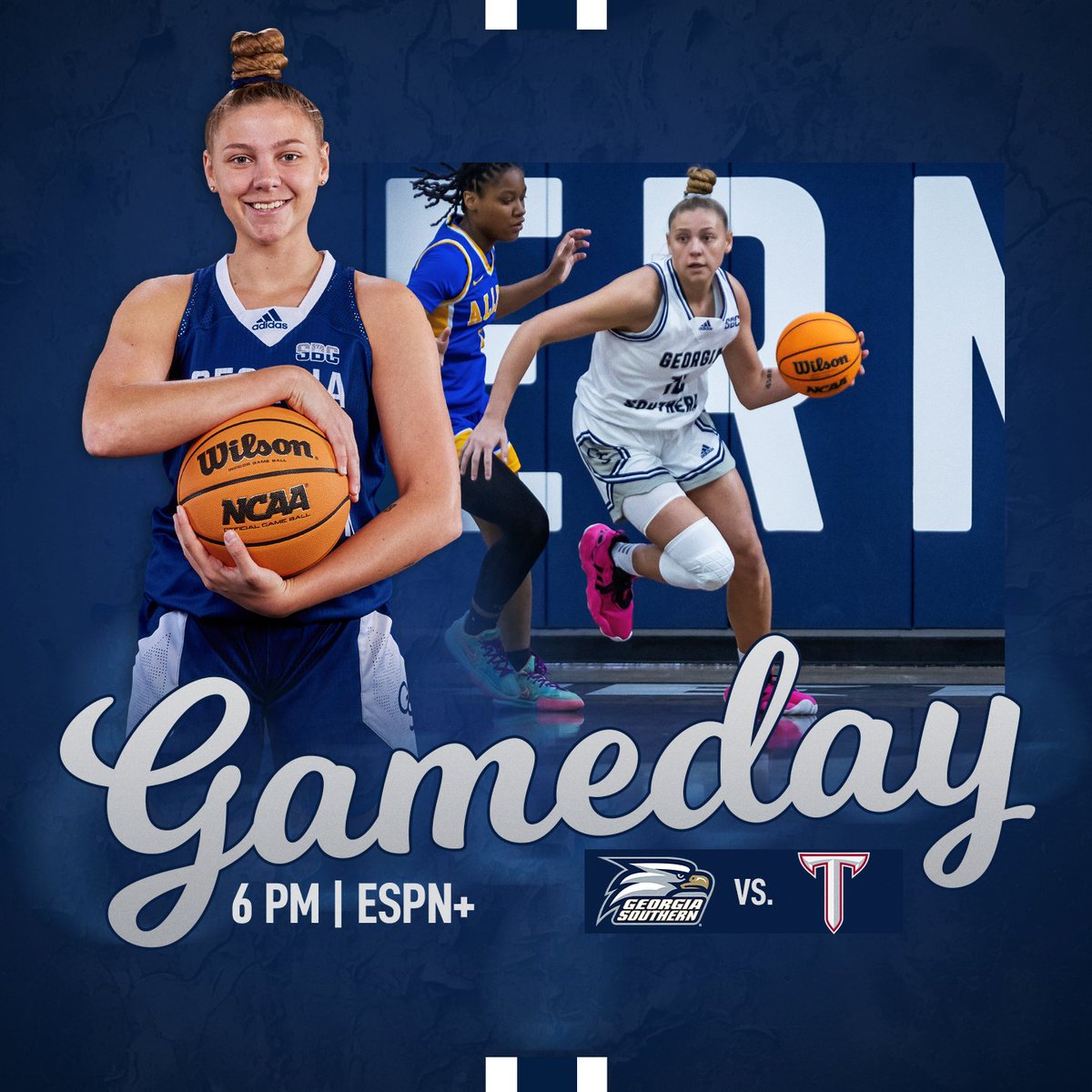 Soaring into 2024 🦅

🆚 Troy
⏰ 6 p.m.
📍 Hanner Fieldhouse
📺 es.pn/41OBwyb
📊 bit.ly/48zxqfq

#HailSouthern