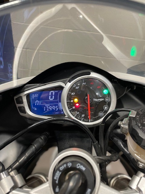 Triumph Daytona 675 - 2014
£5,995.00 - 18,000 miles.

Good service history. 2 owners from new. Bike is fitted with tank pad and PADDOCK STAND BOBBINS.
For more details or to book a Sales Appointment, please call 028 9262 2886 (option 1) or email sales@phillipmccallen.com