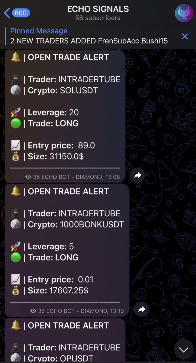 Indeed, congratulations to one of our users who caught all the wicks using $ECHO by copy trading one of the best Binance traders. 

Don't miss any more opportunities and use EchoBot!