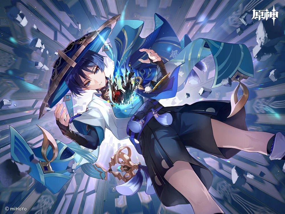 _dailyikemen's tweet photo. Today's Ikemen is Wanderer from Genshin Impact! https://t.co/Ys0ZAXcZyK