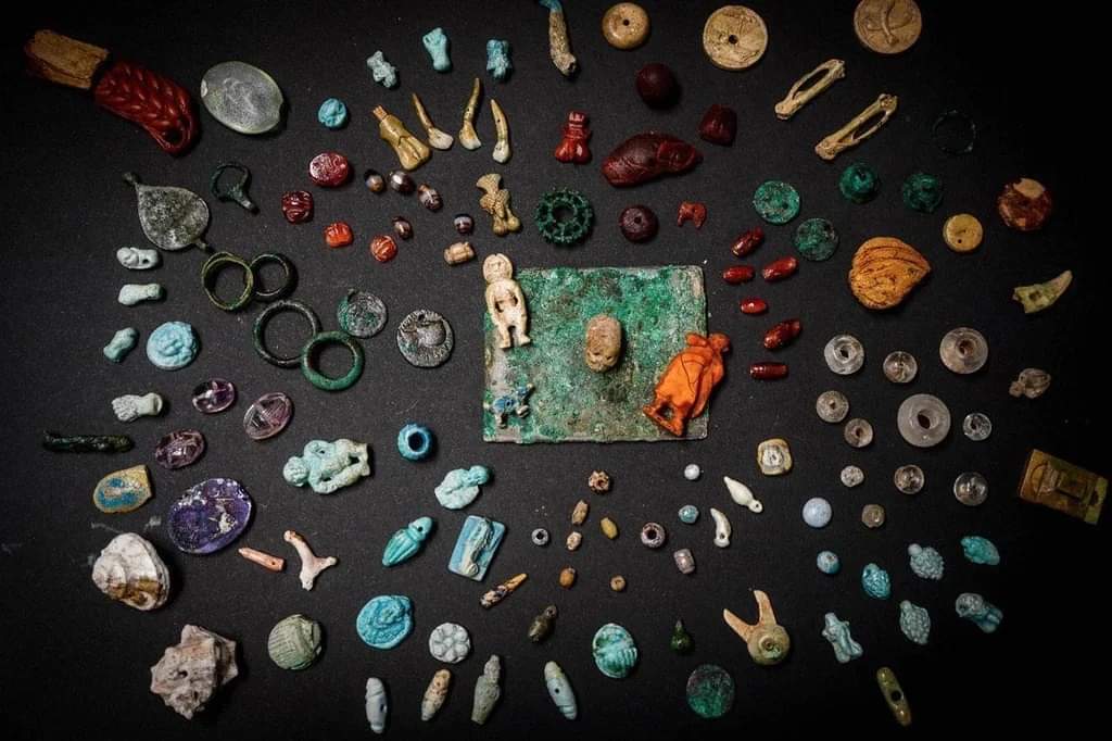 archeohistories's tweet photo. Sorceress’ Kit; was discovered in the ashes of Pompeii. The box of small trinkets was likely used to perform fertility and love rituals and to look for omens about birth and pregnancy.

In the ancient Roman city of Pompeii, archaeologists digging in the Garden House recently uncovered the hinges of a wooden box, long since rotted away. But the contents of the box were still there, preserved in the ash that showered Pompeii in 79 AD, after nearby Mount Vesuvius erupted, creating an unprecedented time capsule of life 2000 years ago.

Treasure trove emerged from Regio V, an area of the city that has been under recent excavation. In total, archaeologists found around 100 little objects, including buttons made of bone, carved scarab beetles, miniature penises, crystals, tiny skulls and little dolls. It’s believed the objects may be part of a sorceress’ tool kit, used for fortune telling and to bring good luck, a press release from the Archaeological Park of Pompeii details.

Restorationists have cleaned up the objects and now historians and archaeologists are examining them to understand their meaning and significance.

“They are objects of everyday life in the female world and are extraordinary because they tell micro-stories, biographies of the inhabitants of the city who tried to escape the eruption,” says Massimo Osanna, director general of the archaeology park. Since there were no gold or precious objects in the trove, which wealthy citizens of Pompeii liked to flaunt, the cache of charms was likely not owned by the mistress of the house or a member of the family. Instead, Osanna tells Italian news agency ANSA that the owner of the sorceress’ kit was likely owned by a slave or servant. The objects could have been part of ritualistic jewelry used in ceremonies for things fertility, seduction, or to look for omens about a birth or pregnancy. One hypothesis? “They could have been necklaces that were worn during rituals rather being used to look elegant,” he says.

Whoever owned the box may still be in the house; archeologists have found the remains of several people in the luxury villa. “[W]e discovered a room with ten victims, including women and children, and now we are trying to establish kinship relationships, thanks to DNA analysis. Perhaps the precious box belonged to one of these victims,” Osanna suggests.

The objects will soon be displayed at the Palestra Grande at the archaeological site.

This is not the only significant find to come out of the Garden House. An inscription discovered in the structure last year suggests the eruption in 79 AD, took place in October rather than August, as previously long thought. Other recent finds include a horse that died while saddled up and ready to flee the doomed city, as well as a well-preserved erotic fresco depicting the myth of Leda and the Swan.

© Smithsonian Magazine

#archaeohistories