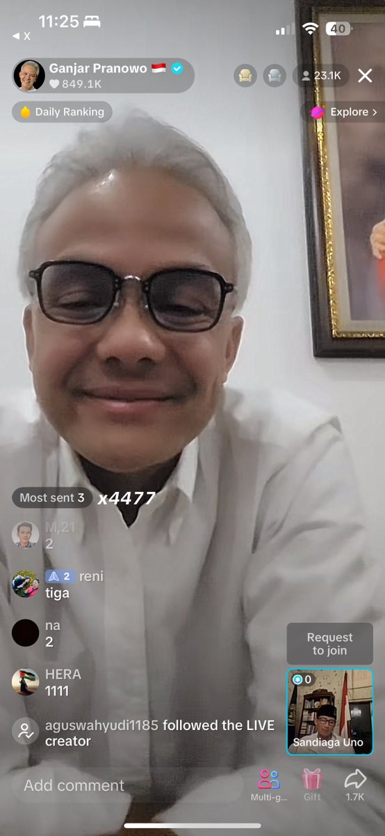 ainunnajib's tweet image. Satu lagi capres masuk kancah live tiktok 🔥