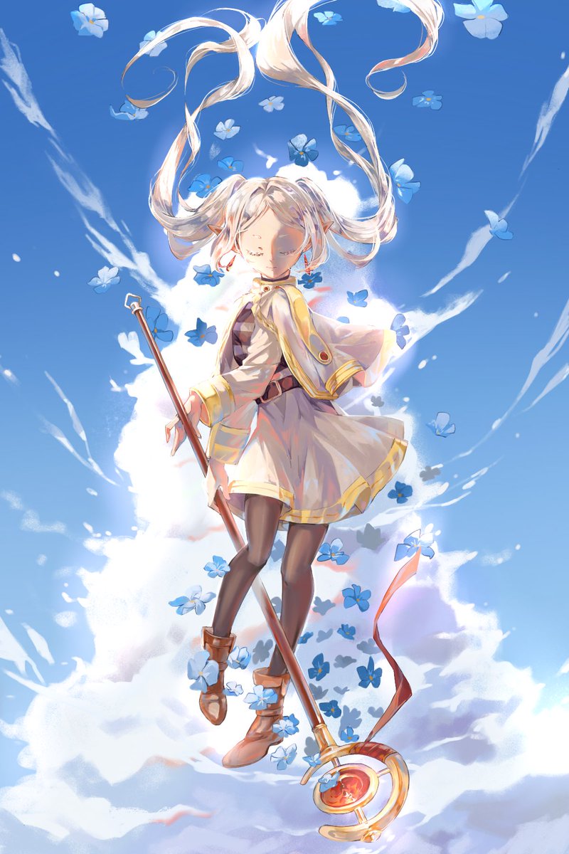 pepko_co's tweet photo. Frieren to kick start the new year 🌸 

🏷️ #frieren #frierenbeyondjourneysend #葬送的芙莉蓮 #芙莉蓮 #digitalart #animeart #illustration https://t.co/JY4JvX6iDf