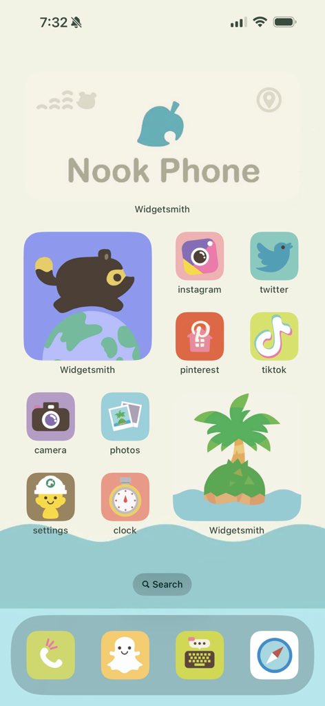 ihavebrewster's tweet photo. the transition to a new phone begins… im redoing my app covers/widgets for the first time in like 4 years. luckily im loving it so far 🫡 https://t.co/s5C6LMPEZu