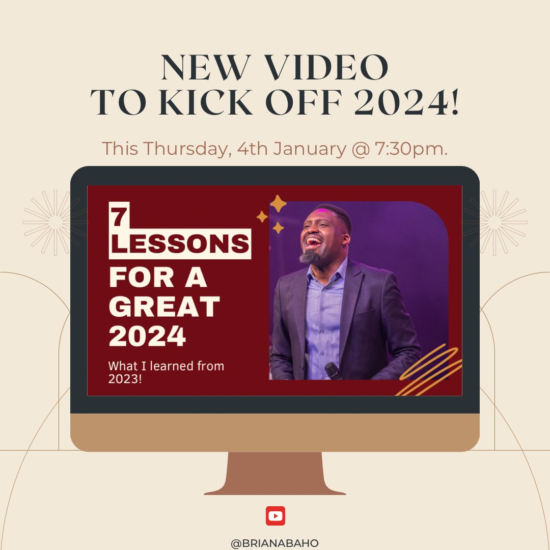brianabaho's tweet photo. Hi friends! Happy new year! Please join me for our first video session of 2024!
Link: https://t.co/3XNZyLrqnB https://t.co/kbonYyBzDc