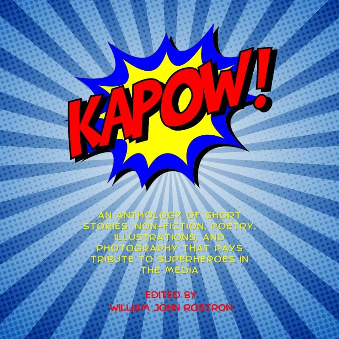 RNegut's tweet image. Honoured to be included in this anthology with my fiction An unusual vacation, The Clock. Kapow! Red Penguin Books UK 
Journey to a world of superheroes—and even a few supervillains. 

Get your copy today!
amazon.com/Kapow-William-…