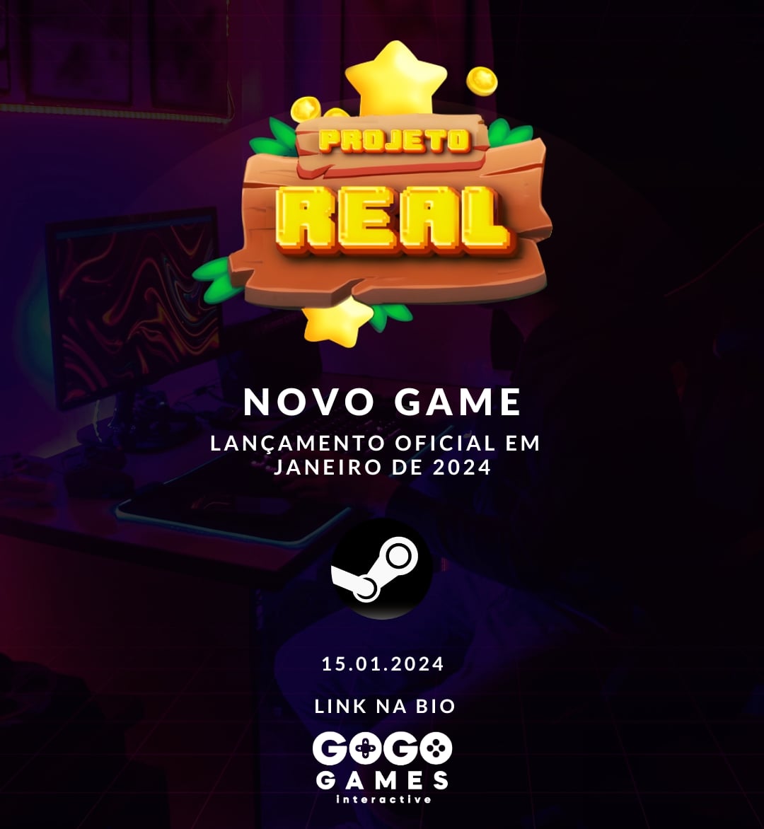 Projeto real tá chegando pessoal, não esqueçam de adicionar na sua lista de desejos.

#GameDev #indiegame  #IndieDev #indiegames  #IndieGameDev #WishlistWednesday