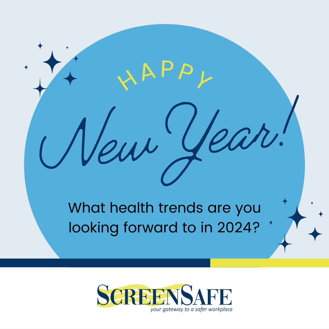 ScreenSafeInc's tweet photo. Cheers to the New Year! What #healthtrends are you excited about in 2024? Share your aspirations for a healthier and happier year ahead! #HealthTrends2024 #NewYearNewGoals https://t.co/QwDPAeQjD0