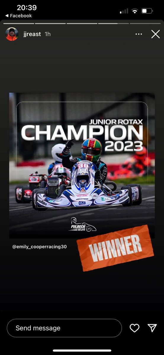 Current <a href="/DeAstonSchool/">De Aston School</a> Emily Cooper and former @CastleWood student is the only girl driver in 2023 to win a Motorsport UK championship.