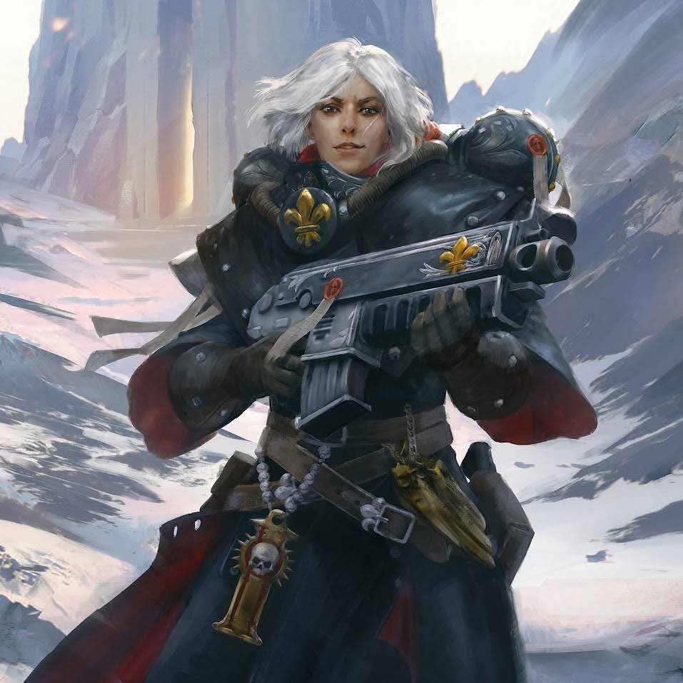 LookAtMyMeat1's tweet photo. >"We need female space marines"

meanwhile the strongest party member in the latest 40k game: https://t.co/WVFcgBbBXZ