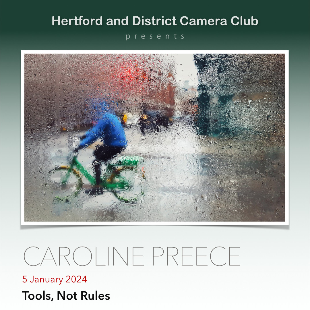 We're delighted to welcome Caroline Preece for our online talk this Friday. She‘ll talk about photography as a visual language, explaining the psychology of people’s visual interpretation and the impact of our compo­sitional choices. Visitors welcome > hdcc.org.uk/syllabus