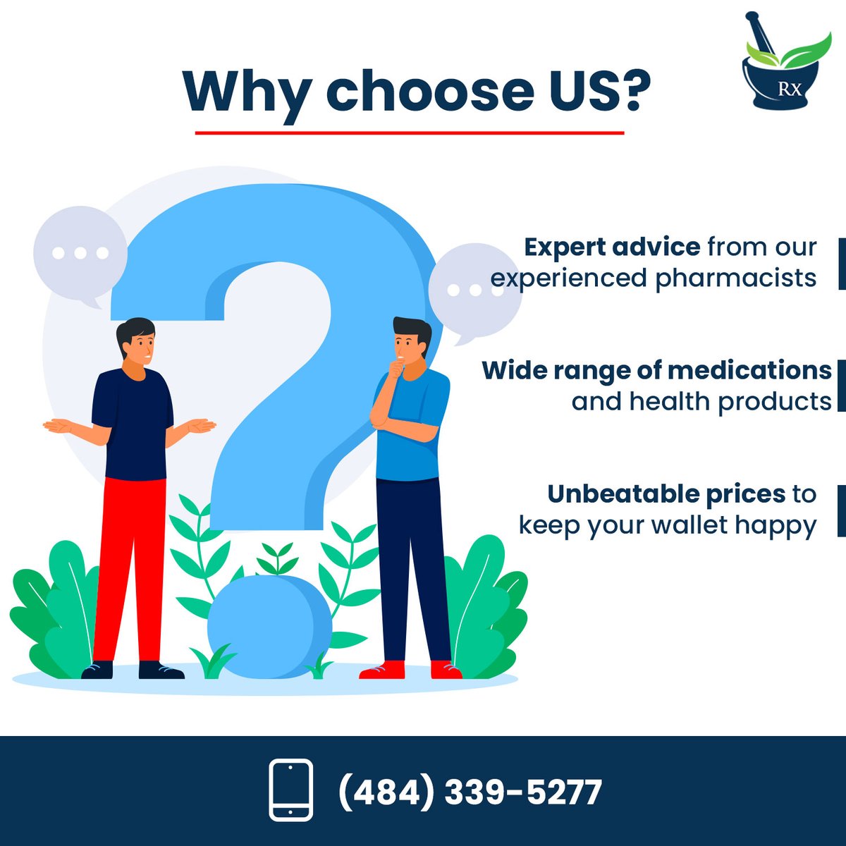 🌐💙 Choose US for your healthcare needs and enjoy expert advice from our experienced pharmacists. Our wide range of medications and health products ensures you find what you need, all at unbeatable prices to keep your wallet happy. Don't miss out on the care you deserve!