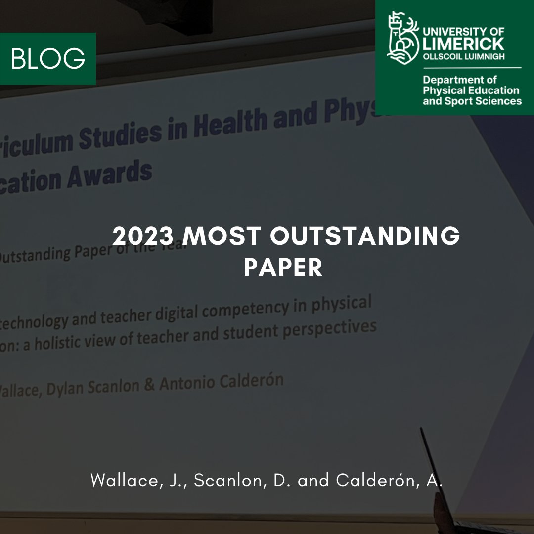 Congratulations to @jasonwallace95 @Dylan_Scanlon1 and @acalderon_pe the recipients of the @CSHPEJournal Paper of the Year! Read the blog ⬇️ pess.blog/2024/01/03/202… #PESportPedagogyUL #ULResearch #ResearchImpact #StayCurious #PESSUL #Ireland
