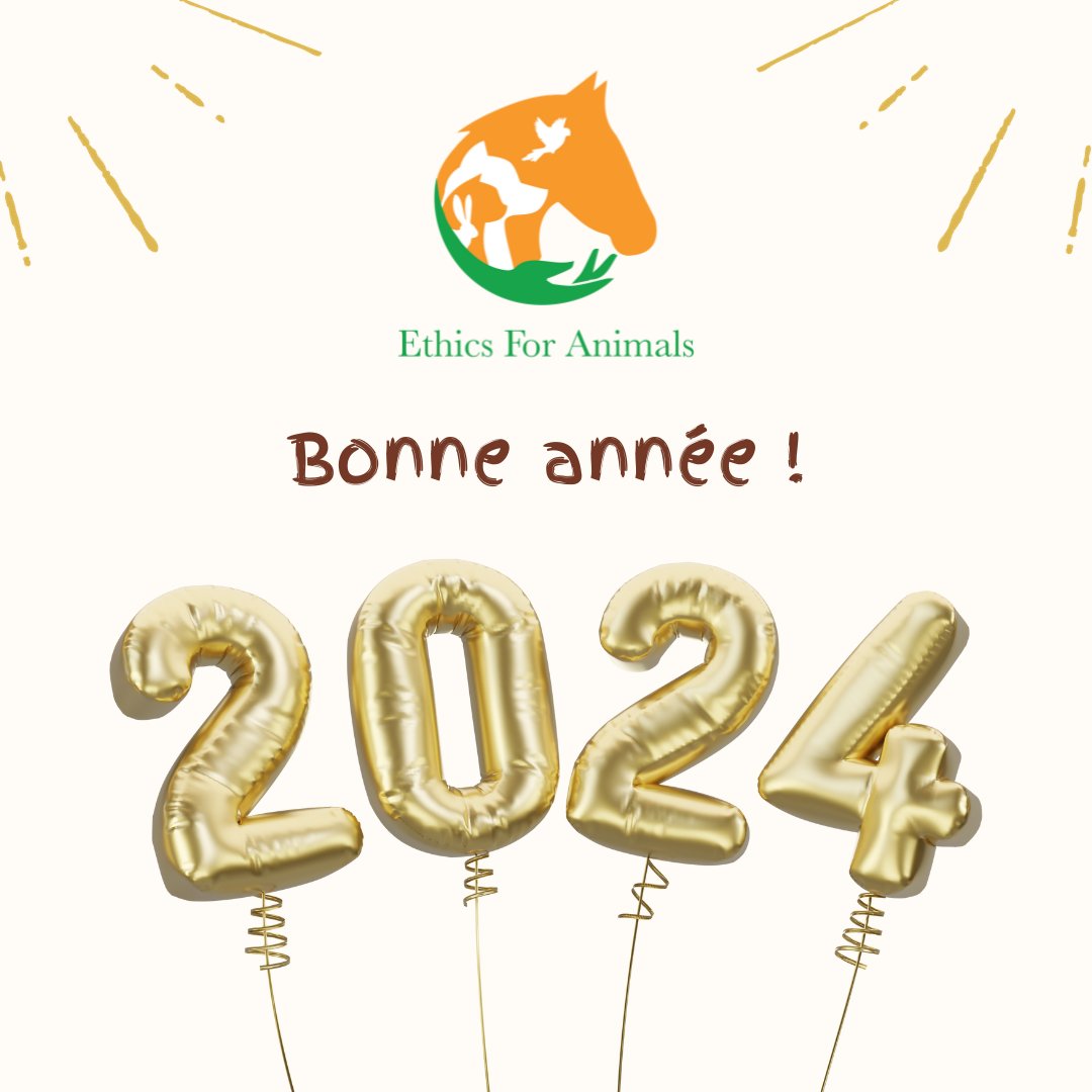 Une année qui commence, c'est évidemment de nouveaux espoirs. Et nous en avons plein pour les animaux !
Tout l'équipe d'Ethics For Animals vous souhaite une excellente année à vous ainsi qu'à vos proches (humains et animaux !).