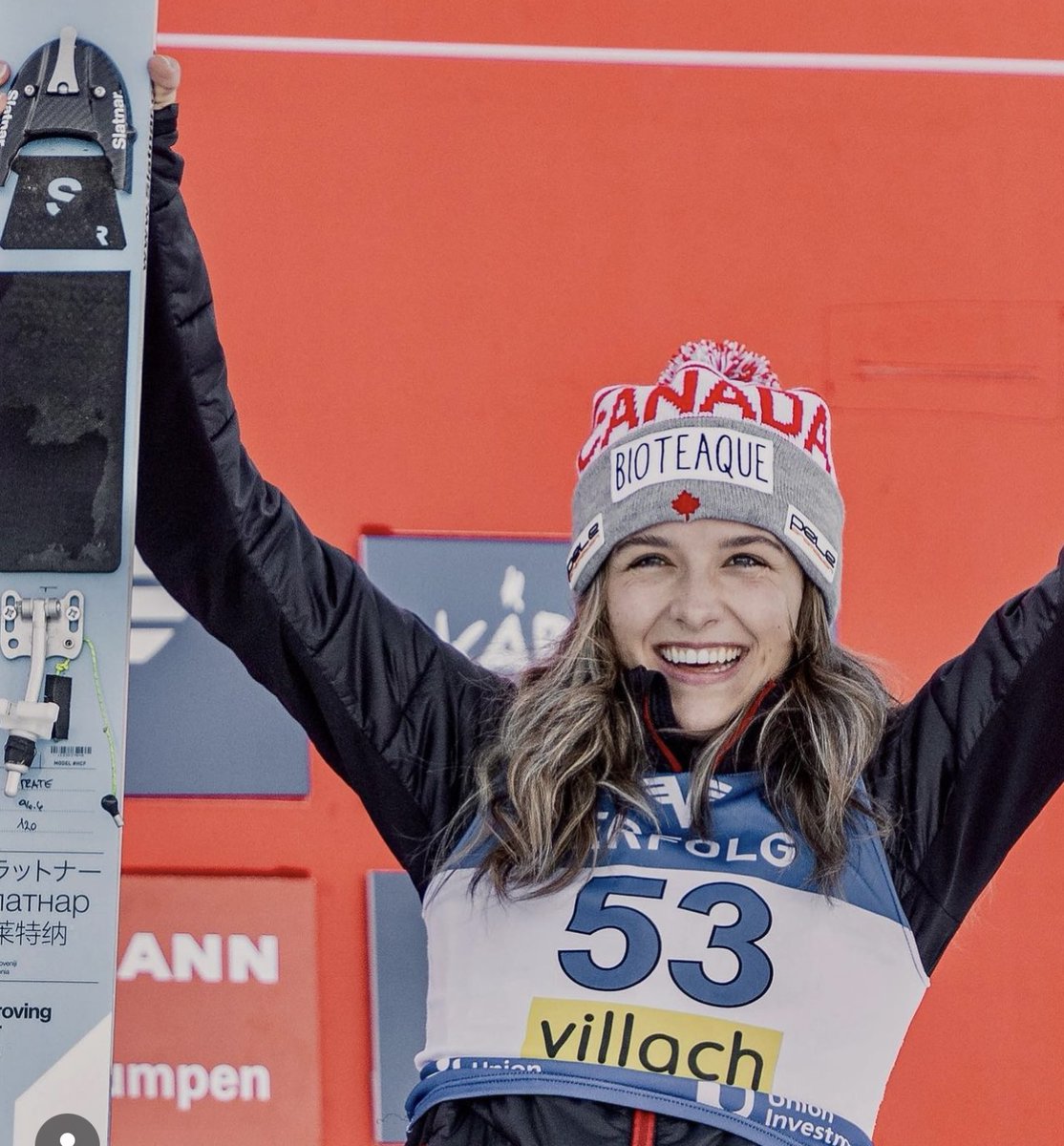 Chalk up another one! <a href="/abi_strate/">Abigail Strate</a> flies to third straight World Cup podium, winning bronze in Austria. <a href="/KarbonSports/">KARBON</a> Competition Report: skijumpingcanada.com/2024/01/03/abi…