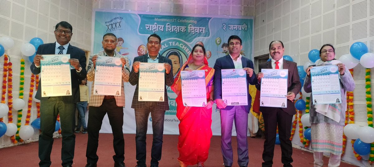 Launch of Movement 21 Calendar 2024 on the occasion of National Teacher's Day!