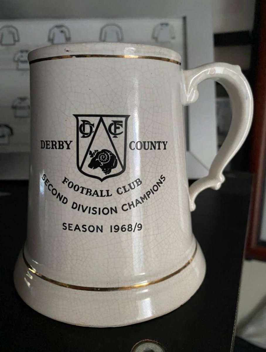 Lovely new ceramic addition. Derby County Commemorative Div 2 champions mug from 1968/69 #dcfc #dcfcfans #derbycounty