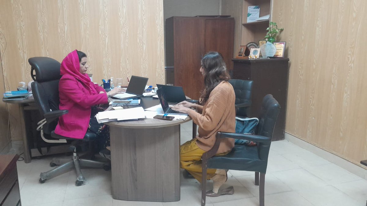 Ms Rabia Aslam, a member of B-TAG's team visited DD(P&amp;C)' s office to get updates on the training plans of Multigrade teaching, Remedial Learning, and CPD elementary teachers. The component of Foundational learning training was also discussed during the meeting.
#qualityeducation