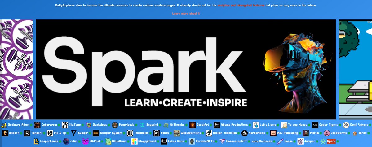 BettyExplorer's tweet image. This page has been here for a while but I jut got the okay to make it public. @LearnOnSpark