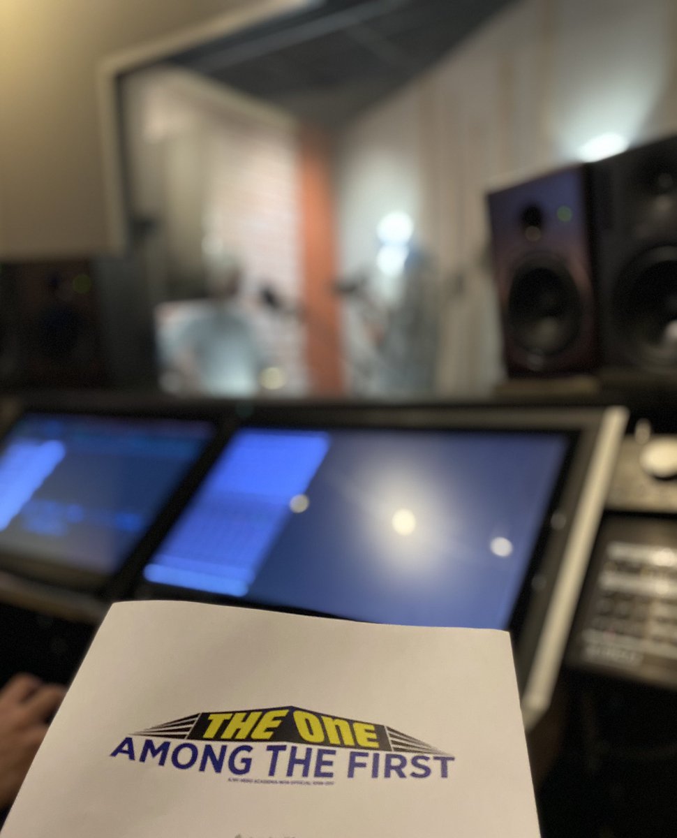 RisingENT_staff's tweet photo. The recording studio is on fire ! The animated project
 
My Hero Academia : THE ONE AMONG THE FIRST

 is scheduled for release in 2024. 

Stay tuned ! https://t.co/SupSuCejlH