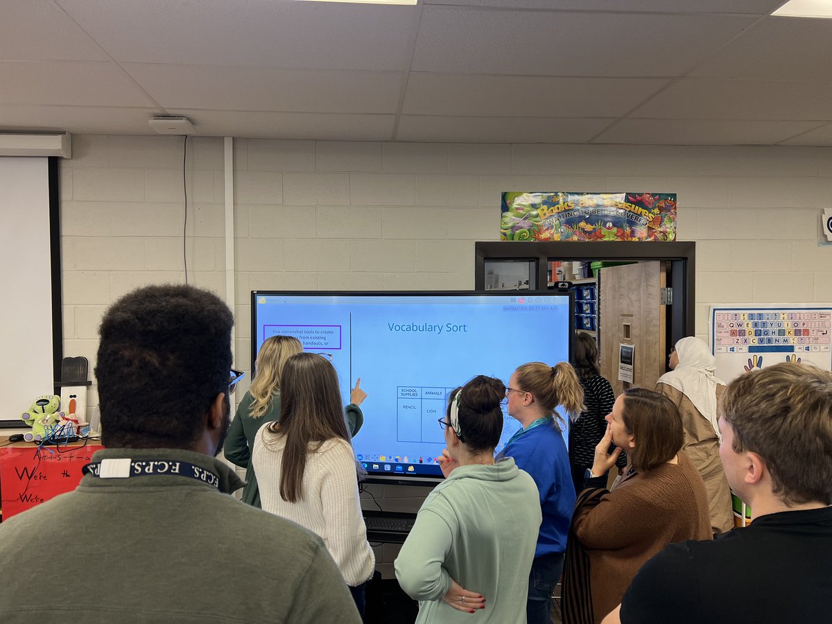 Amysmusings's tweet image. Love seeing Glendover teachers getting ready for the spring semester by extending their learning to see how they can maximize using their IFPs and #myviewboard software to create student activities. @fcpsoit