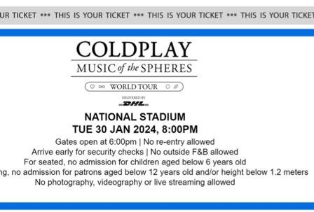 adieard's tweet photo. #wtscoldplay #coldplaysingapore #coldplaysg FOR SALE 2 TIX 30 JAN FESTIVAL STANDING seller from 🇮🇩 haloguys https://t.co/kGPWnzoBdP