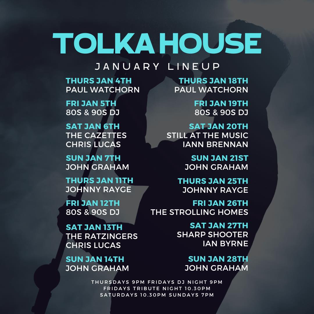 A new year, a new month and our new music lineup for the month of January 🙌 Some incredible acts joining us this month! <a href="/Dublinevents/">Dublin Events</a>