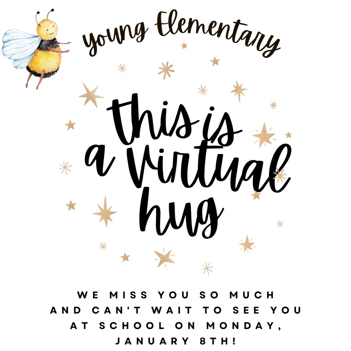 We hope you’ve an had AMAZING start to your new year! We can’t wait to see each of you on Monday, January 8th! ❤️ Make sure you’re reading at least 20 minutes daily! 🐝