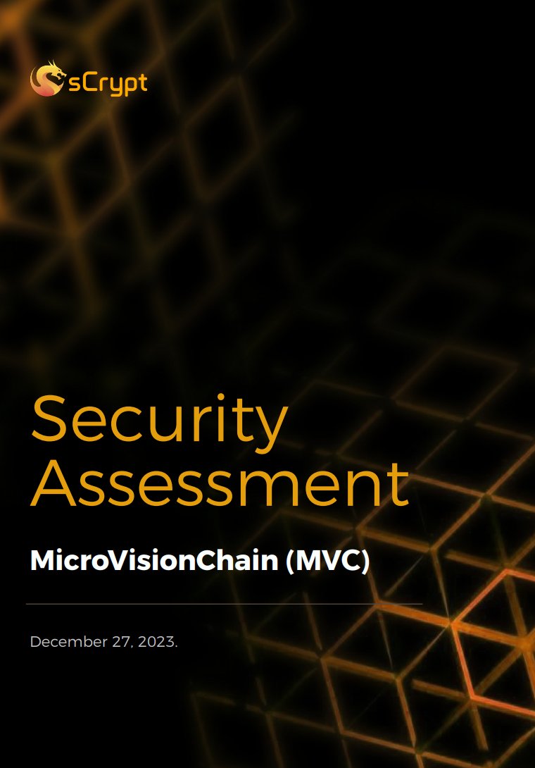 mvcglobal's tweet image. MVC Audit Progress Report
Dear MVC Community,
We're thrilled to announce that the audit process has been successfully wrapped up by sCrypt!
MVC developers are now diligently working on implementing the auditor's recommendations, aiming to bolster the robustness of our MVC…
