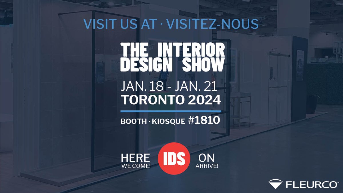 Fleurco's tweet photo. The Countdown is ON! 2 Weeks to go until @IDSToronto ! Find us at booth #1810 to discover a world of stunning design possibilities for your bathroom! Expect nothing but luxury, innovation & elegance! Get your tickets today: https://t.co/xcBiHz8di0
#IDS2024 #InteriorDesignShow https://t.co/eadNlwyurt